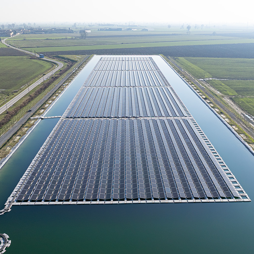 Impianto Fotovoltaico Galleggiante Impianto di 2.210 KWp – Provincia di Cremona